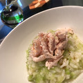 shiori65's cooksnap of when they made 鶏ささみ入りおかゆ〜簡単！中華粥風.