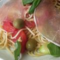 CoffeeCoco's cooksnap of when they made 生ハムの冷製パスタ.