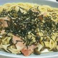 太巻きたまご's cooksnap of when they made 簡単！シメジ＆ベーコンの和風スープスパ.