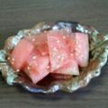 白頭巾's cooksnap of when they made すいかの皮のごま油和え.