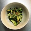 ありんこ☆★'s cooksnap of when they made 超簡単!!オクラときゅうりの梅ごま和え.