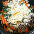 EBIるん's cooksnap of when they made 残りのそうめんで焼きビーフン風？！.