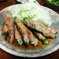 豆乳pudding's cooksnap of when they made ◎絶品オクラの肉まき◎.