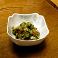 ぽあーんぽあーん's cooksnap of when they made オクラと梅肉の和え物.