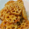 マメナナ☆'s cooksnap of when they made レンコンの甘辛焼き.