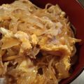 。いがちゃん's cooksnap of when they made 産後11kダイエット10分で簡単牛とじ丼.