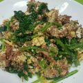 haomam's cooksnap of when they made 簡単時短！コンビーフとホウレン草の卵とじ.