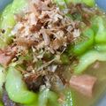 ｙｏｋｋｙｕｎ's cooksnap of when they made ヘチマの味噌煮(ナ〜べ〜ラ〜☆ンブシ〜).