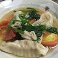 クックDZRR0R☆'s cooksnap of when they made リメイク☆トマトスープ餃子.