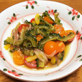 ミニィ1212's cooksnap of when they made さっぱり☆ゴーヤとトマトの中華風おひたし.
