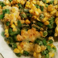 ぬーちゃんママ's cooksnap of when they made 簡単♪とうもろこしといんげんのかき揚げ♪.