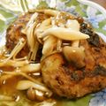 ♪でこ♪'s cooksnap of when they made きのこの和風あんかけハンバーグ.