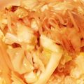 肉じゃがマヨネーズ's cooksnap of when they made もやしとネギ中華あんかけチャーハン♪♪.