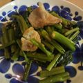 ねろりんりん's cooksnap of when they made 空心菜のニンニク炒め.