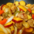 ＊あなご＊'s cooksnap of when they made 鶏むね肉とさつまいもとピーマンの甘酢あん.