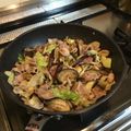 AICHAN03's cooksnap of when they made ナスとキャベツと豚肉の柚子胡椒ポン酢炒め.