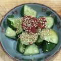 キャップとラム's cooksnap of when they made 5分で簡単！梅きゅうり.