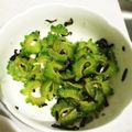 ✩mari✩'s cooksnap of when they made ゴーヤの塩昆布和え.