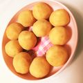 クックILXRYV☆'s cooksnap of when they made 離乳食中期☆さつま芋ときなこのミニ団子☆.