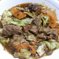 藤の華's cooksnap of when they made 鯖の味噌煮缶とキャベツ炒め.