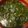 木瓜's cooksnap of when they made モロヘイヤとわかめのスープ.