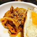 きよちゃん嫁。's cooksnap of when they made キムチと沢庵と豚肉の炒め物.