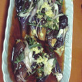 おいちいわぁ's cooksnap of when they made なすの煮浸し〜大葉、みょうが、生姜のせ.