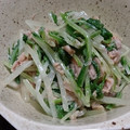 Ocean_ray's cooksnap of when they made 材料4つ☆簡単☆水菜とツナの和え物.