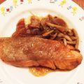 まあかあちゃん's cooksnap of when they made ＊すぐ出来！サーモンムニエル照り焼き風＊.