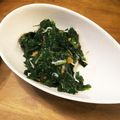 でこぼこみち's cooksnap of when they made 保育所給食＊モロヘイヤとしらすの梅あえ.