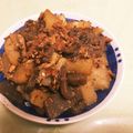 桜餅・＊・'s cooksnap of when they made 大根&こんにゃく&サンマ缶のうま煮.
