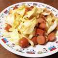 直実★'s cooksnap of when they made ベーコン、キャベツ炒め.