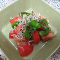 Mawaru7's cooksnap of when they made ししとうのじゃこサラダ.