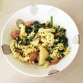 こしくま's cooksnap of when they made ベーコンとほうれん草のカルボナーラ風.