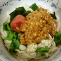 バウンド's cooksnap of when they made 納豆とわかめの冷やしうどん.