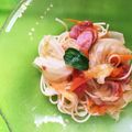 みぃーーみ☆'s cooksnap of when they made 野菜たっぷり☆梅トマトパスタ.