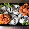 おーさんちの台所's cooksnap of when they made トトロ のりまき（キャラ弁）.