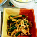 SP♪'s cooksnap of when they made ルクエdeいんげんとしめじの醤油煮.