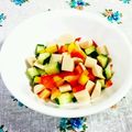 SP♪'s cooksnap of when they made レタスがない時☆サイコロサラダ.