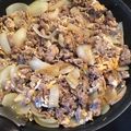 nursemam's cooksnap of when they made 牛肉と玉葱のビックリ卵とじ.