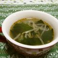 赤い電話's cooksnap of when they made もやしとわかめで簡単ピリ辛スープ.