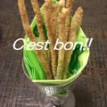 てるどん's cooksnap of when they made カリカリこうばしい胡麻きなこプリッツ♪.