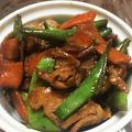 tazuzu's cooksnap of when they made ナスとピーマンと豚肉の焼き肉のタレ炒め.