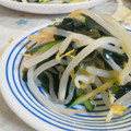 fu♪♪'s cooksnap of when they made キュウリともやしとワカメの和え物♪.