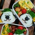 りょたい's cooksnap of when they made スヌーピーの弟オラフ キャラ弁 簡単.