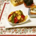 berry_a's cooksnap of when they made オクラとパプリカの彩りたまごキムチ炒め♪.