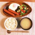 ＊ＡＫＯＲＩ＊'s cooksnap of when they made 白身が焦げない目玉焼き　ウィンナー添え♫.