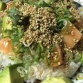クックNO8HYT☆'s cooksnap of when they made 栄養満点でお手軽☆アボカドと鮪と山芋丼.