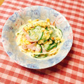 ひまりんりん☆'s cooksnap of when they made きゅうりと炒り卵のマヨサラダ.