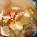 ぷぬーぴーさん's cooksnap of when they made 簡単　鮭のお味噌汁.